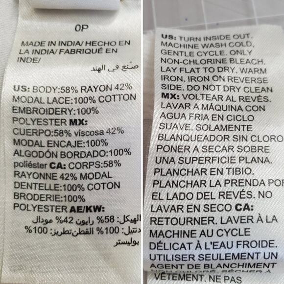 Chico's Lace Swiss-Dot Embroidered Lightweight Tunic Top, Soft Girl, Boho, Flowy - Picture 5 of 9